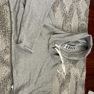 CROPPED urban outfitters grey hoodie